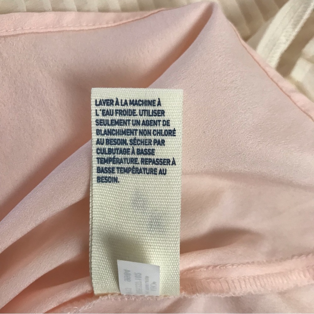 American Eagle Outfitters Blouse Type Peplum Women’s Size 4 Color Light Pink - Picture 7 of 11
